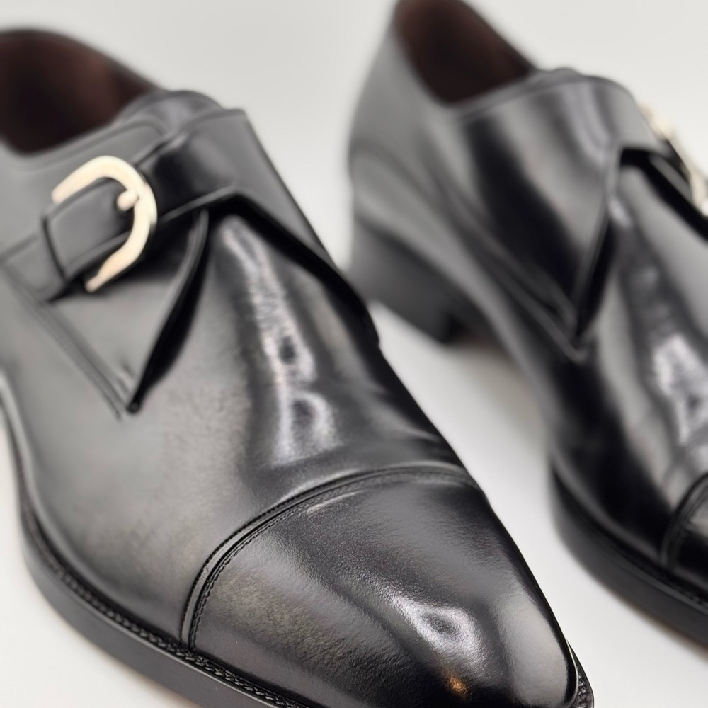 A. Testoni Basic Leather Monkstrap